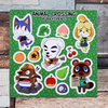 Animal Crossing Vinyl Sticker Sheet
