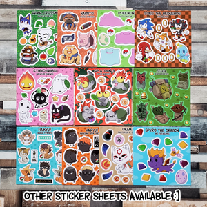Animal Crossing Vinyl Sticker Sheet