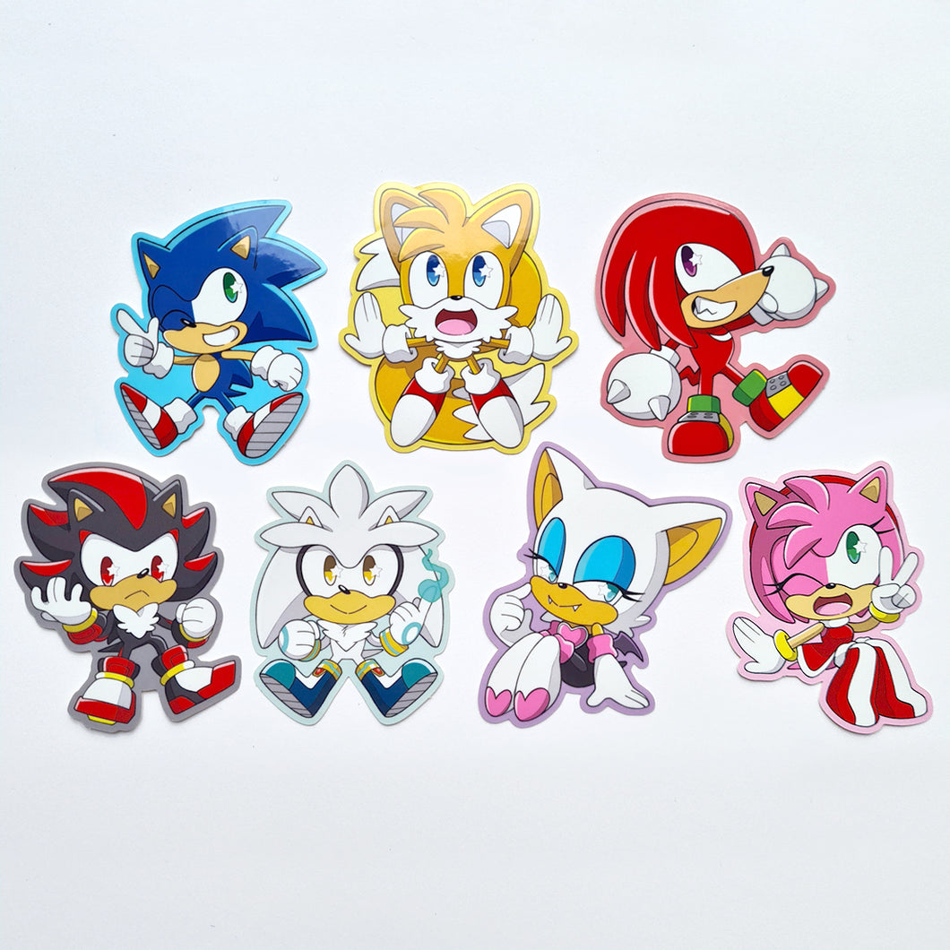 Sonic & Friends - Glossy Vinyl Stickers