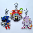 Load image into Gallery viewer, Sonic &amp; Friends - Double Sided Star Holo 3&quot; Charms