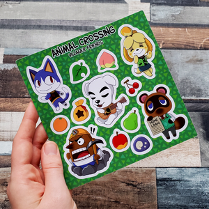 Animal Crossing Vinyl Sticker Sheet