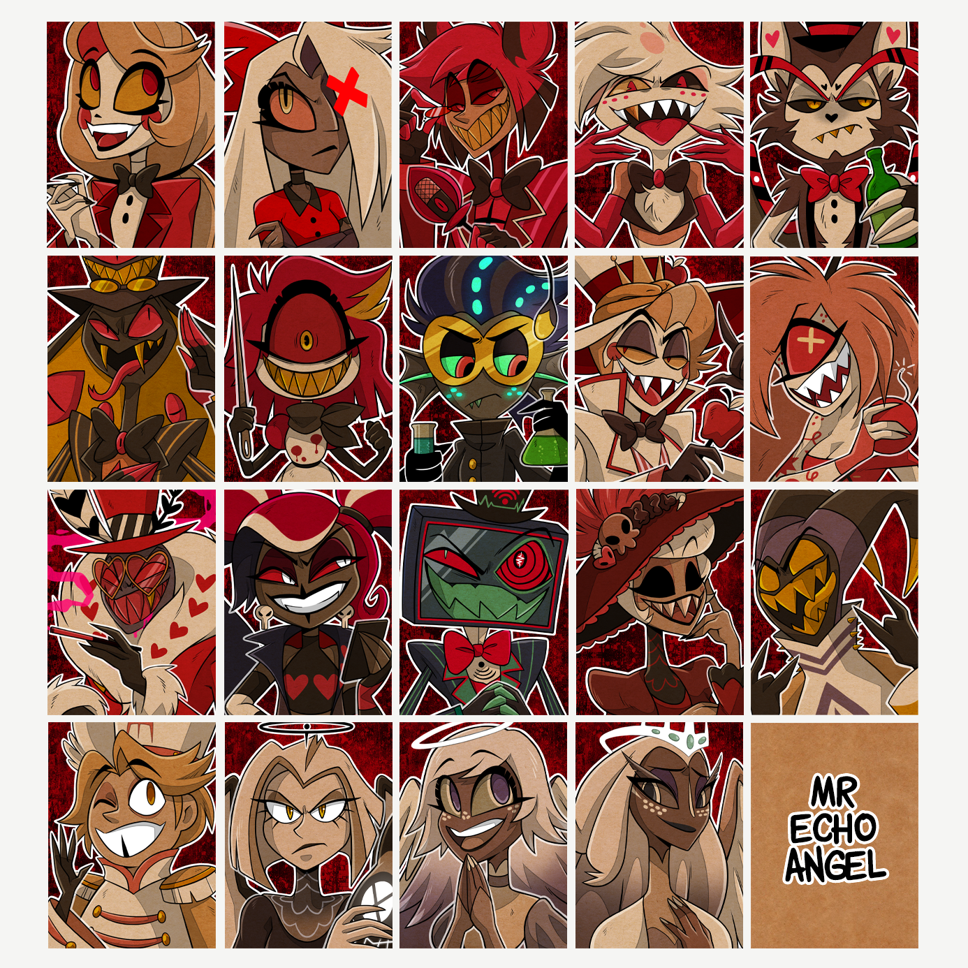 Mistro Hazbin Hazbin Hotel - Art Cards – MrEchoAngel