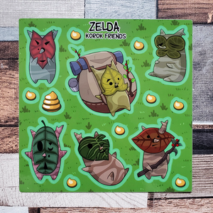 Zelda Korok Vinyl Sticker Sheet