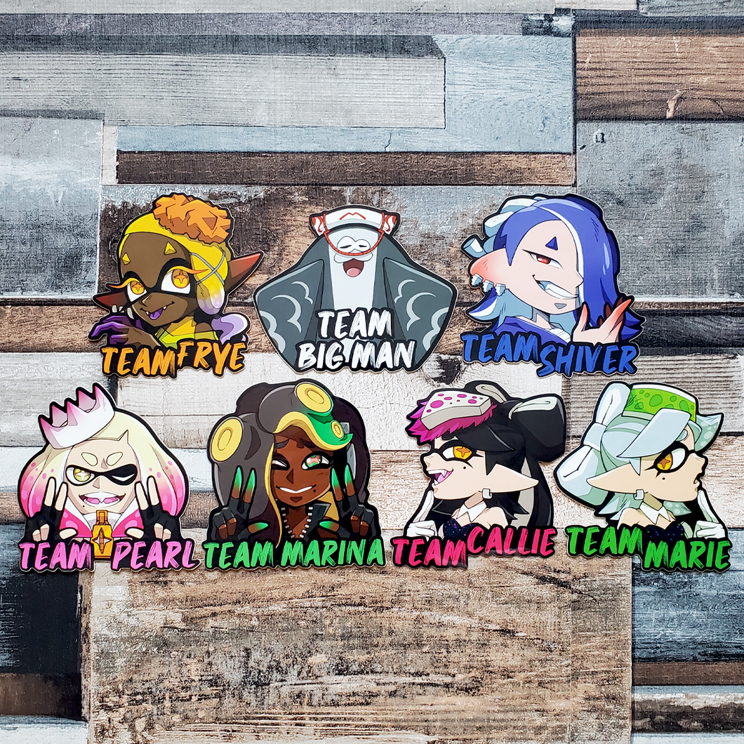 Splatoon - Large Glossy Vinyl Stickers
