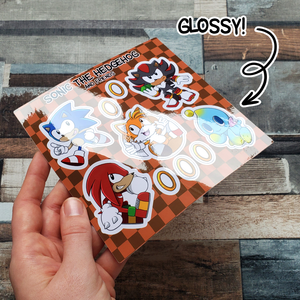 Sonic The Hedgehog Vinyl Sticker Sheet