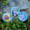 Splatoon Raiders Deep Cut - Large 58mm Badges