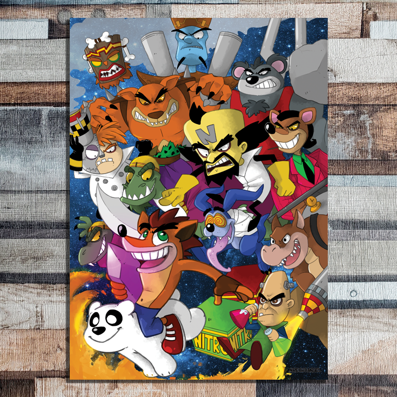 Crash Bandicoot - A4 Print