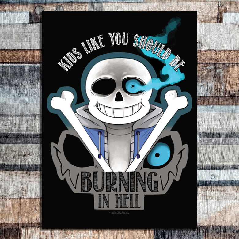 Sans - Undertale - A4 Print