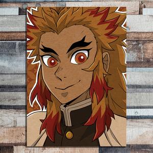 Akaza, Rengoku & Uzui - Demon Slayer - A5 Prints