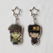 Load image into Gallery viewer, Joseph &amp; Jotaro - JoJo&#39;s Bizarre Adventure - Double Sided Acrylic Charms