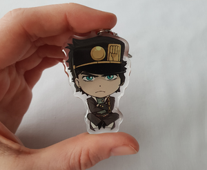 Joseph & Jotaro - JoJo's Bizarre Adventure - Double Sided Acrylic Charms