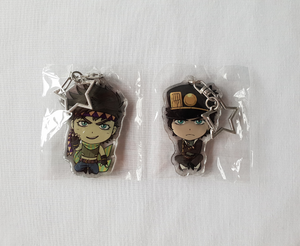 Joseph & Jotaro - JoJo's Bizarre Adventure - Double Sided Acrylic Charms
