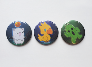 Final Fantasy Creatures - Large 58mm Badges