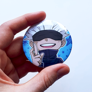 Jujutsu Kaisen Gojo Satoru - Large 58mm Badge