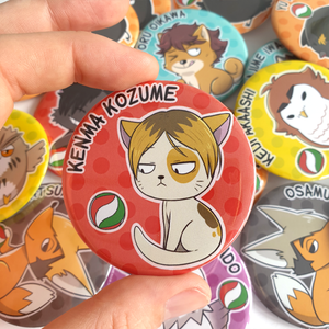 Haikyu!! Karasuno Crows & Friends - Large 58mm Badges