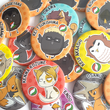Load image into Gallery viewer, Haikyu!! Karasuno Crows &amp; Friends - Large 58mm Badges