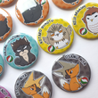 Load image into Gallery viewer, Haikyu!! Karasuno Crows &amp; Friends - Large 58mm Badges