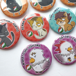 Load image into Gallery viewer, Haikyu!! Karasuno Crows &amp; Friends - Large 58mm Badges