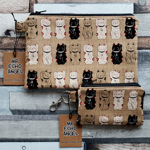 Kraft Lucky Cats - Coin Purses & Zippy Bags