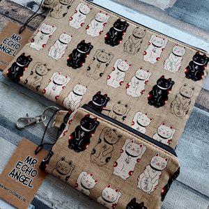 Kraft Lucky Cats - Coin Purses & Zippy Bags