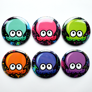 Splatoon Octopus Octoling - Large 58mm Badges