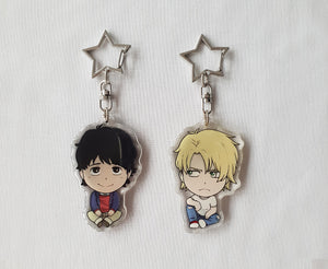 Ash Lynx & Eiji Okumura - Banana Fish - Double Sided Acrylic Charms