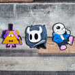 Load image into Gallery viewer, Bill Cipher, Hollow Knight &amp; Sans - Glossy Vinyl Stickers